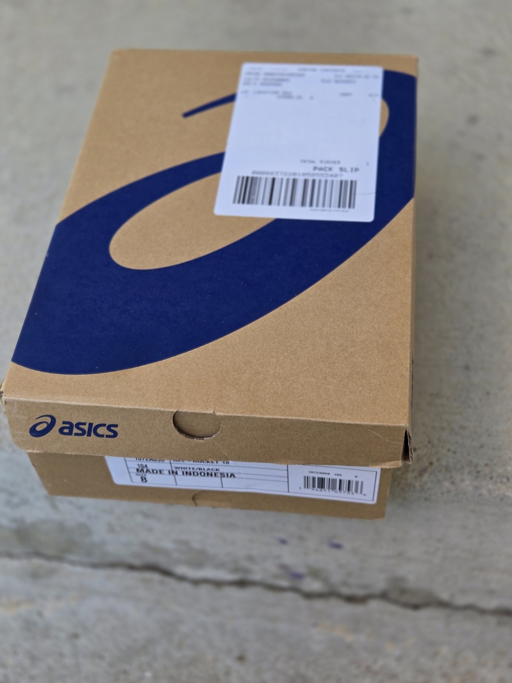 ASICS Womens White Black Orange Court Trainer - Picture 5 of 6